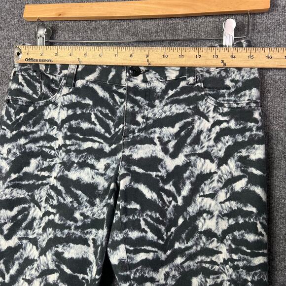 Alice And Olivia Animal Print Skinny‎ Jeans Zebra Size 8 - Picture 5 of 10